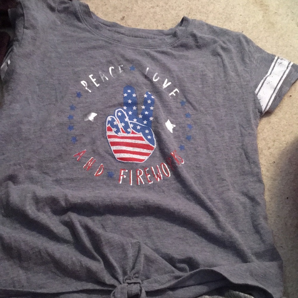 Peace love and fireworks shirt
